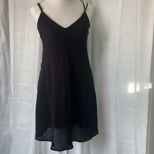 Little Black Dress with Cross Back